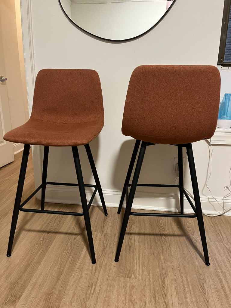 Mercury Row Seidman Counter Stools (Set of 2)