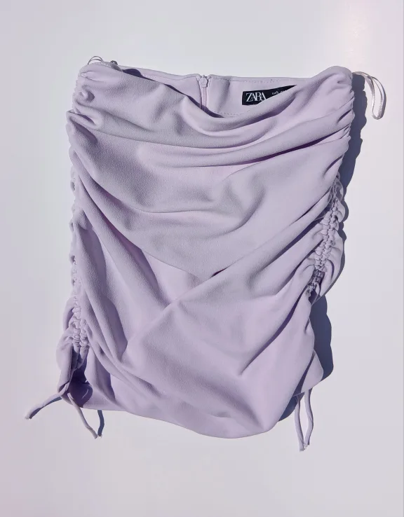 Zara Mini Skirt - Lilac - Size Small image indicator(2)