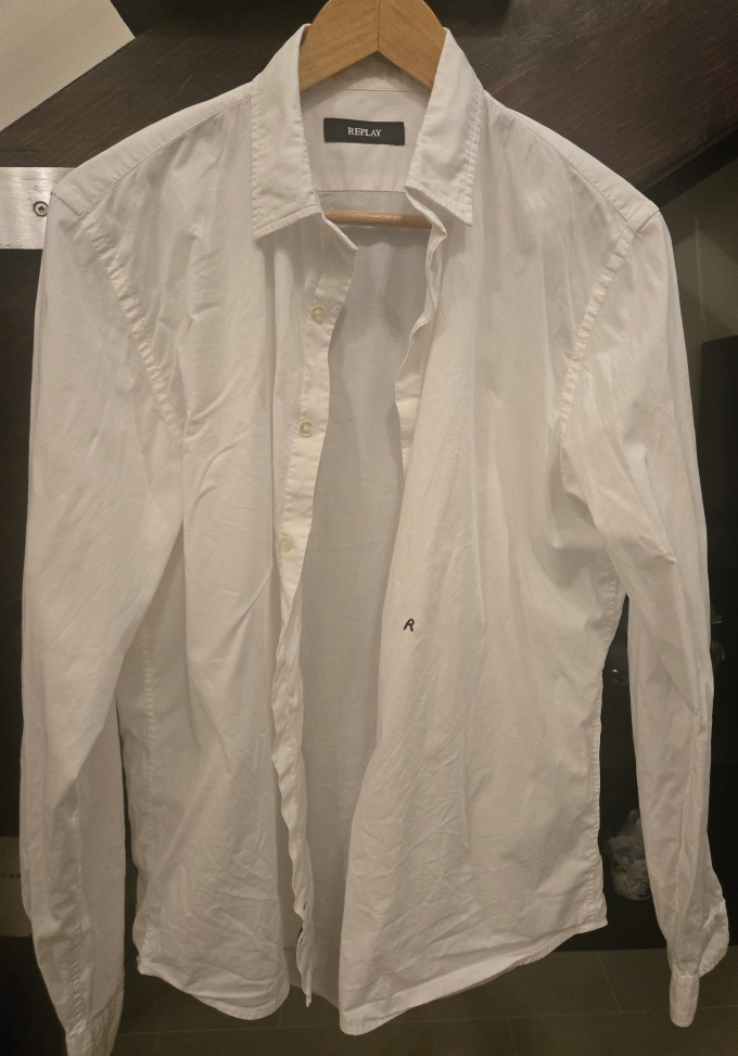 white work shirts, men's size Large & Medium