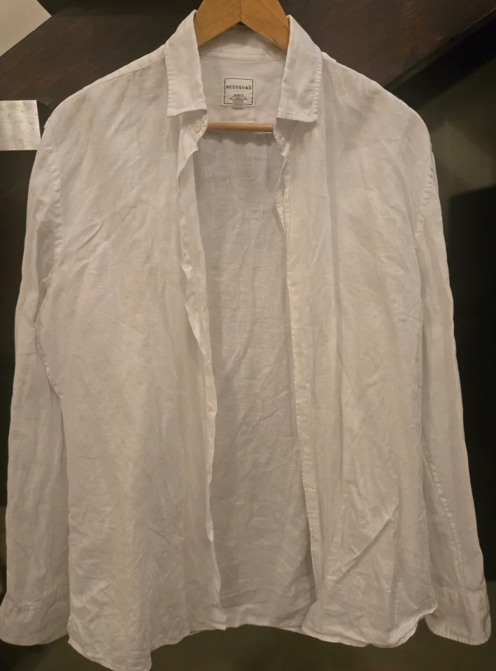 white work shirts, men's size Large & Medium image indicator(2)