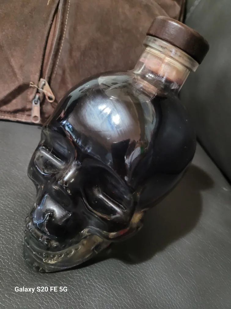 Skull Shaped Glass Bottle thumbnail
