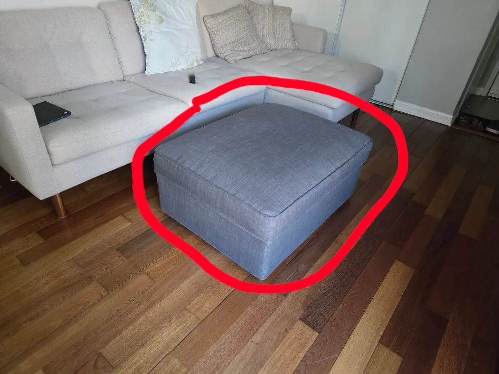 IKEA KIVIK Footstool with Storage thumbnail