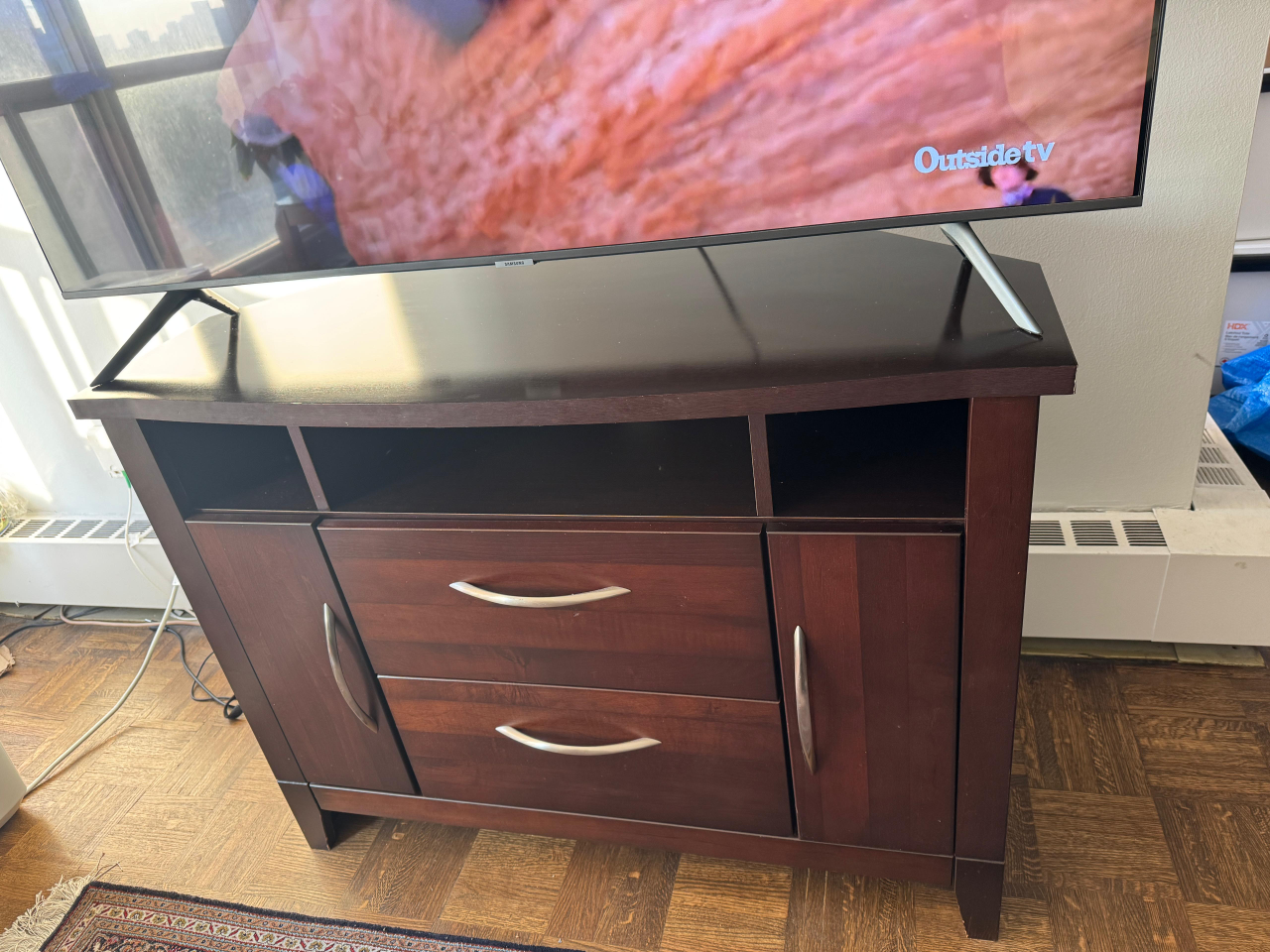 Dark Wood TV Stand - 42" x 20" - photo 5