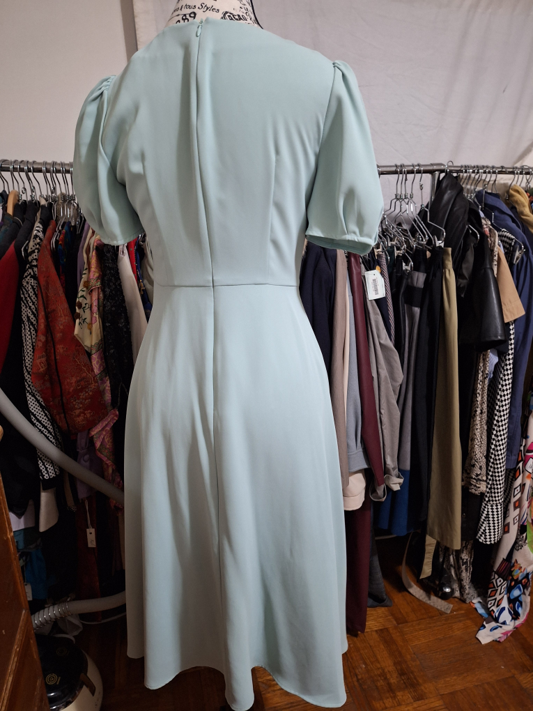 Light Blue V-Neck Dress