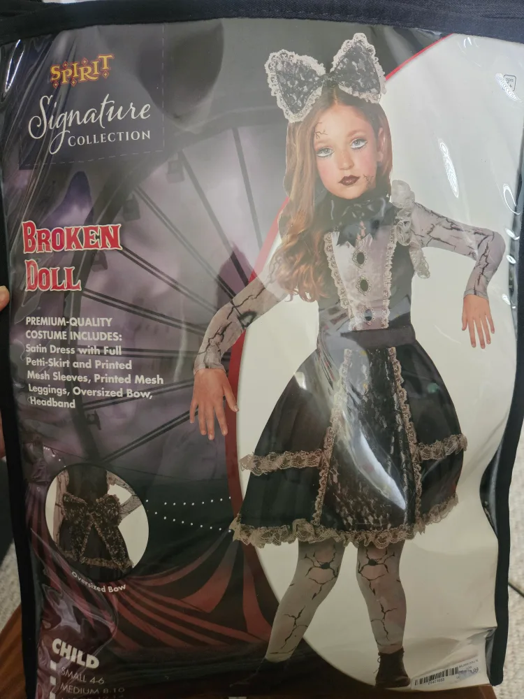 Spirit Halloween Broken Doll Costume - Child XL thumbnail