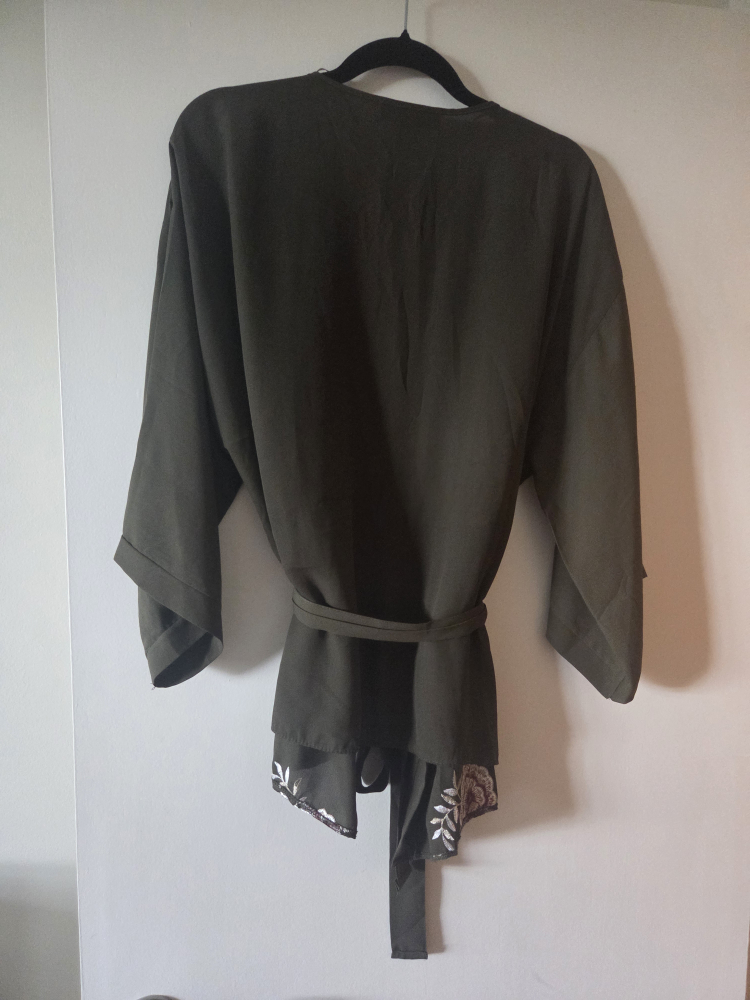 Primark Olive Green Floral Kimono - photo 4