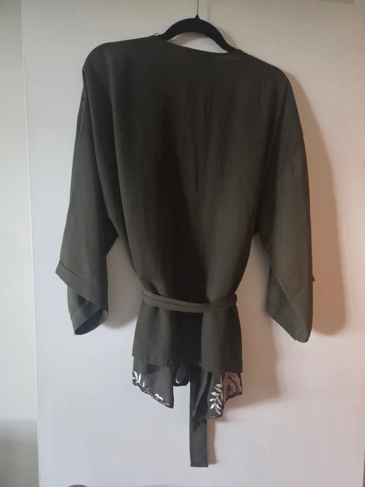 Primark Olive Green Floral Kimono image indicator(4)