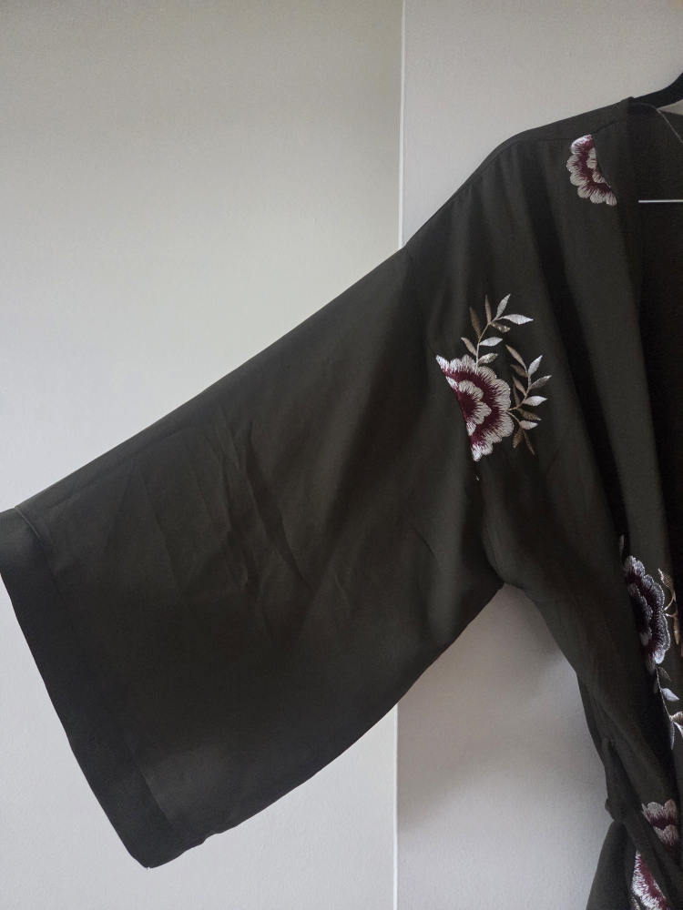 Primark Olive Green Floral Kimono - photo 5