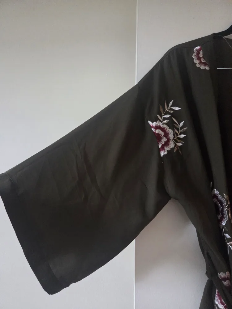 Primark Olive Green Floral Kimono image indicator(5)