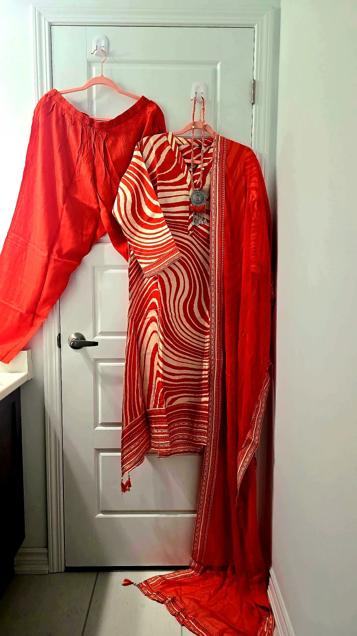 bright orange Salwar Kameez Suit thumbnail