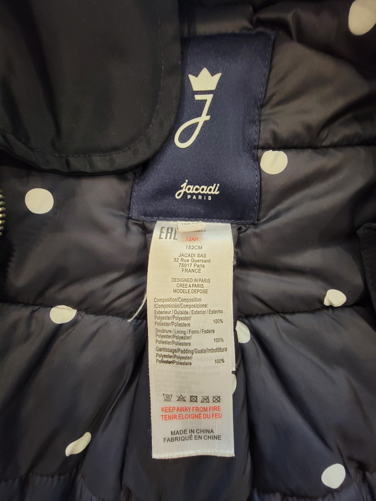 Jacadi Paris  (12A) Navy Blue Coat - photo 4