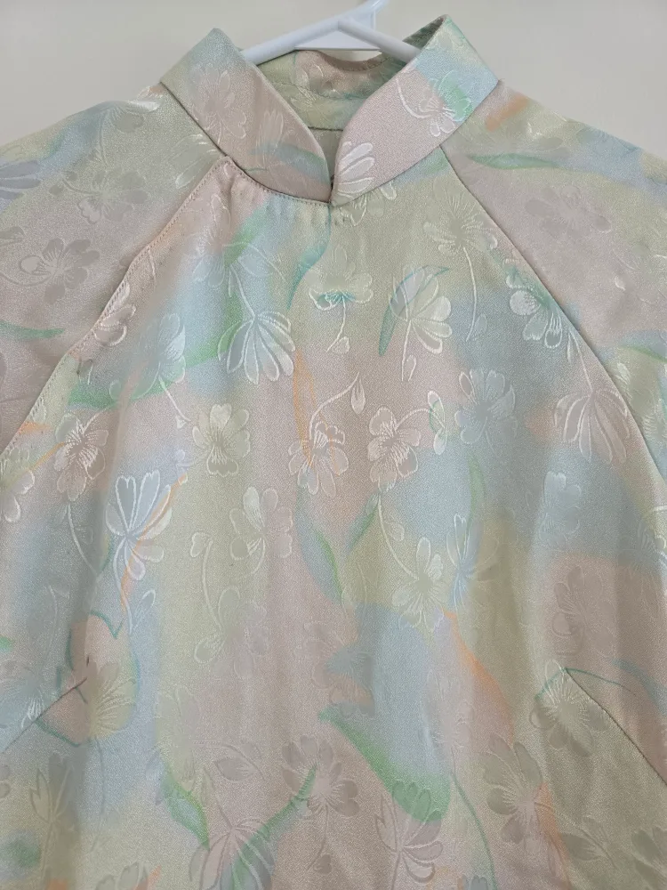 Pastel Floral Áo Dài Dress image indicator(2)