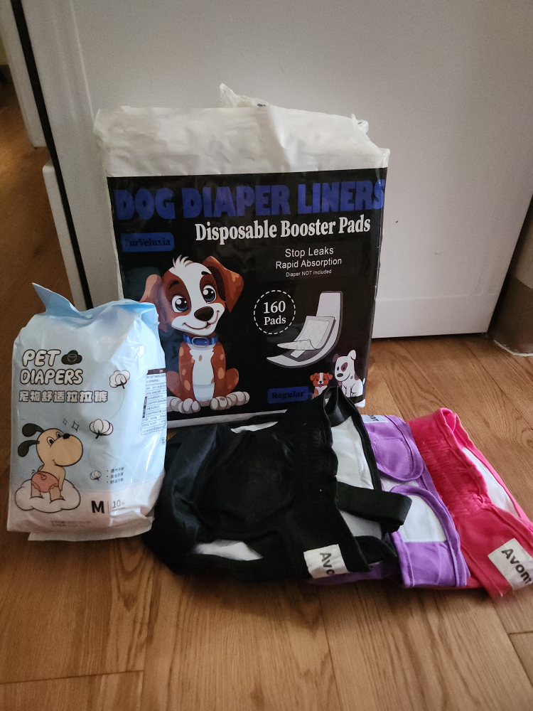 Dog Diaper Liners Disposable Booster Pads Regular 160ct