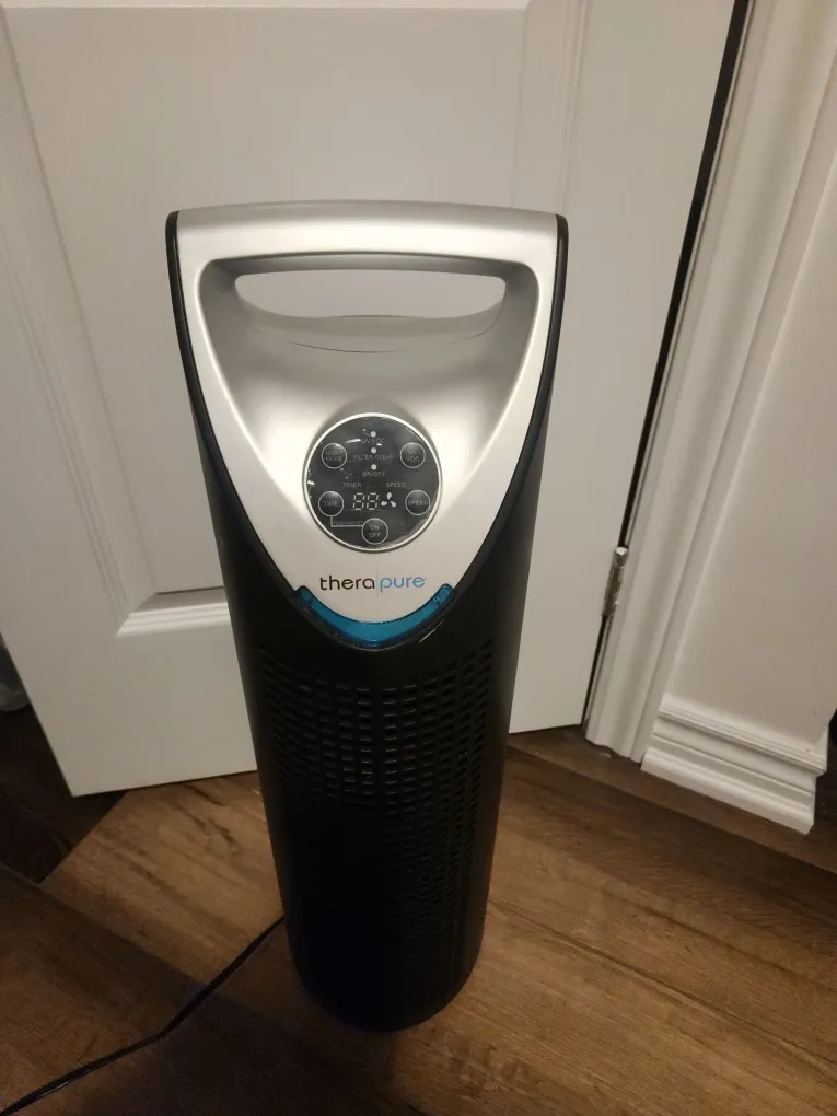 TheraPure Tower Air Purifier - Black thumbnail