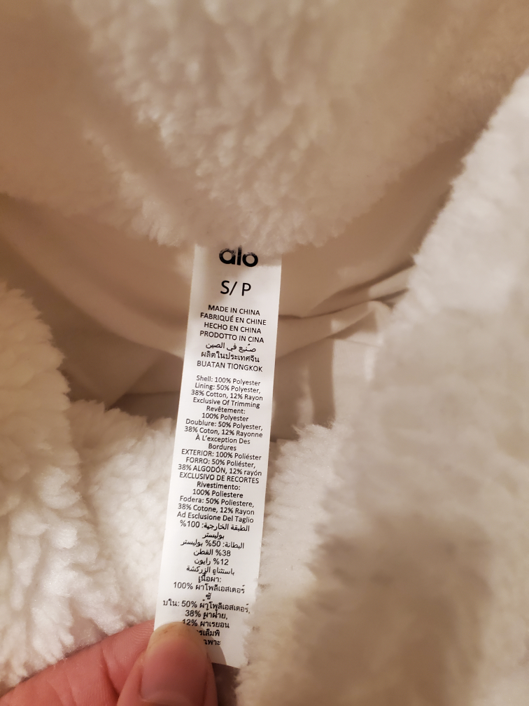 ALO Foxy Sherpa Jacket - Ivory - photo 3