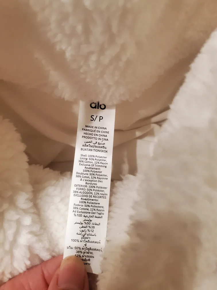 ALO Foxy Sherpa Jacket - Ivory image indicator(3)