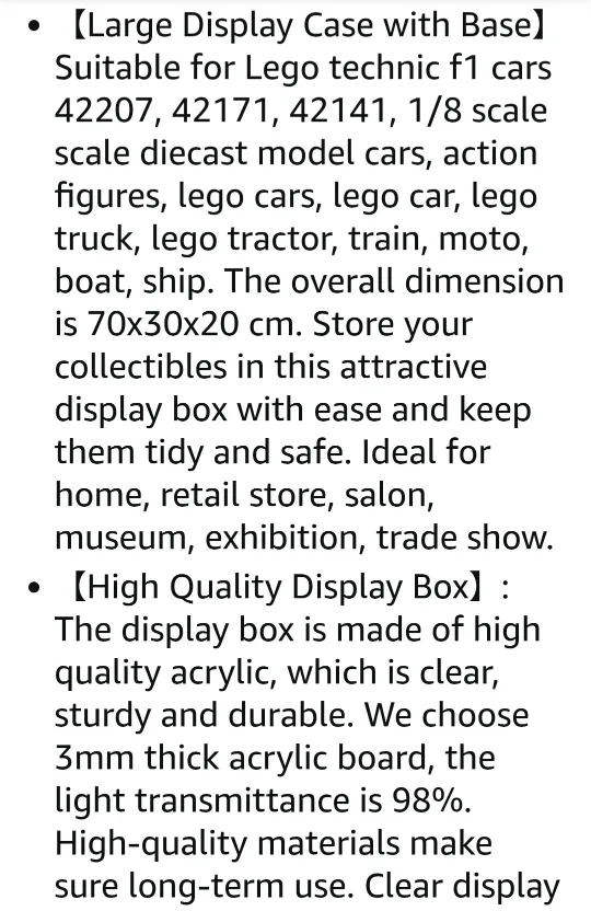 Acrylic Display Case 70x30x20cm image indicator(9)