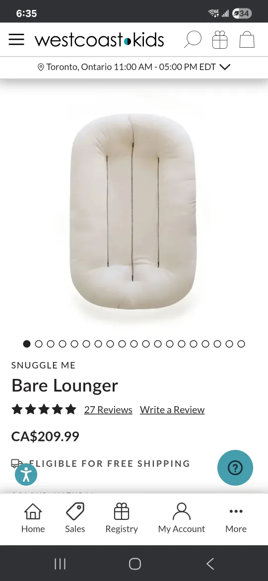 Snuggle Me Organic Infant Lounger image indicator(3)