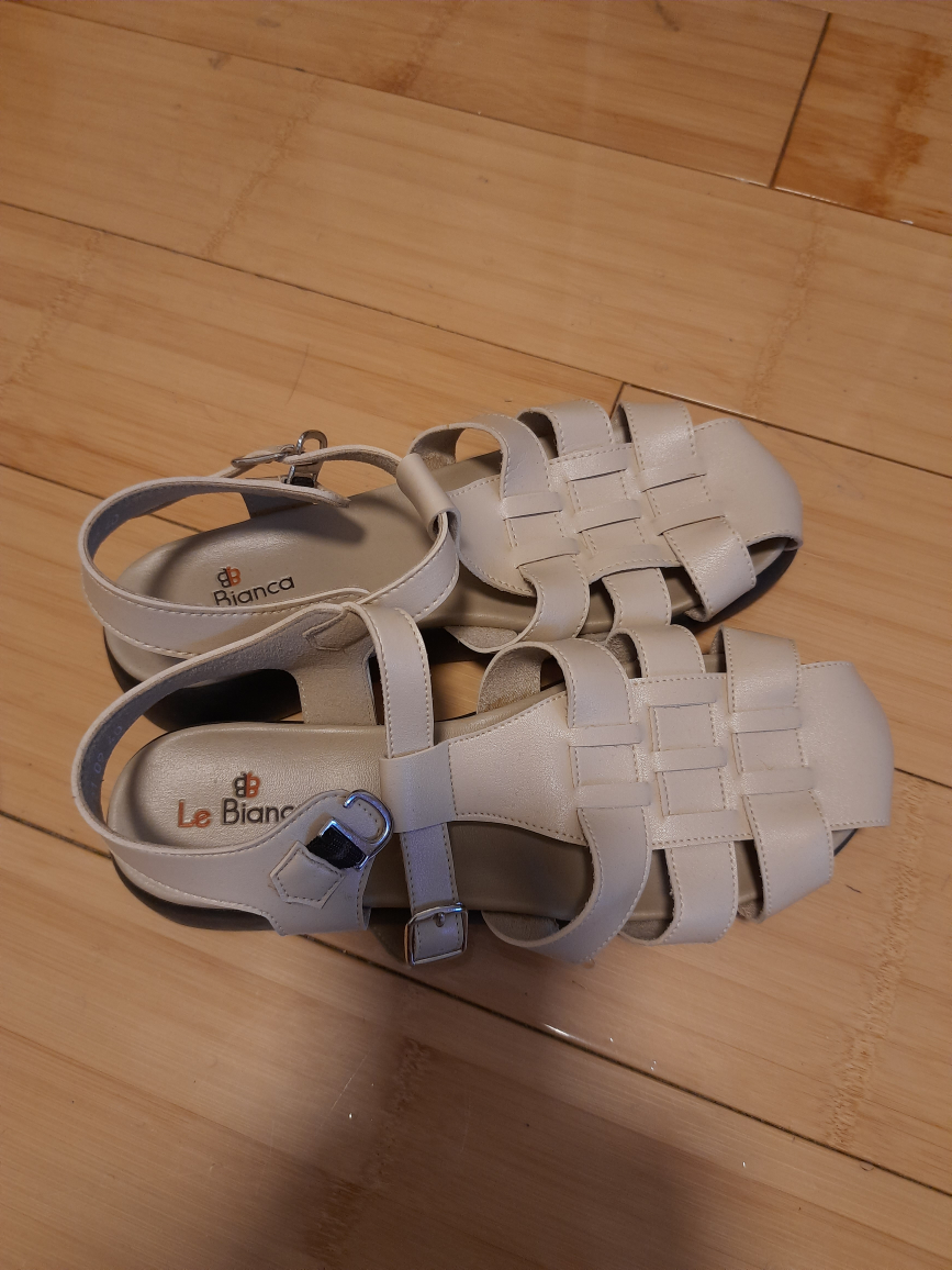 Le Bianca Sandals, Size 40, Cream Colour - photo 2
