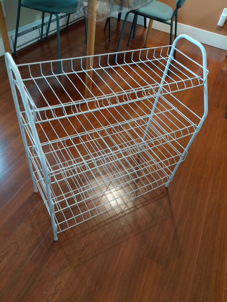 FREE! White Wire Shoe Rack