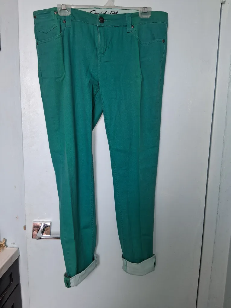 Coupé Blue Green Pants - Size 10 thumbnail