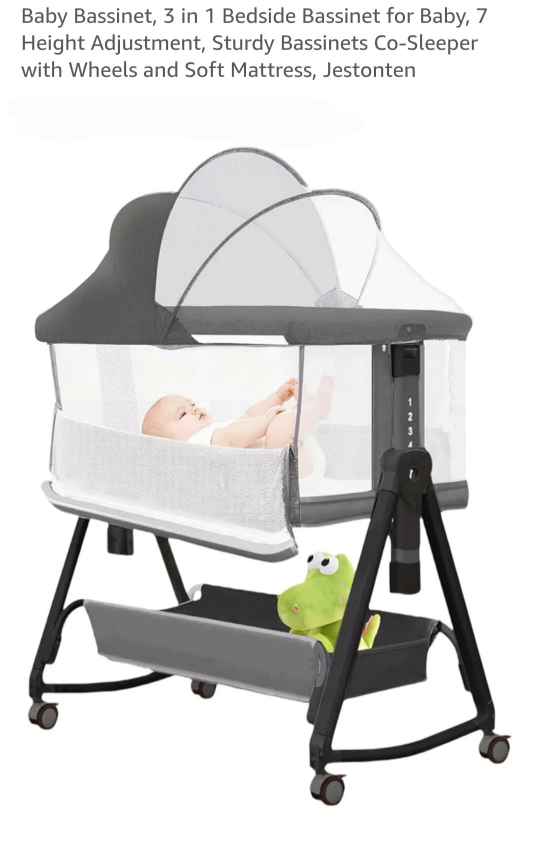 Jestonten 3-in-1 Bedside Bassinet