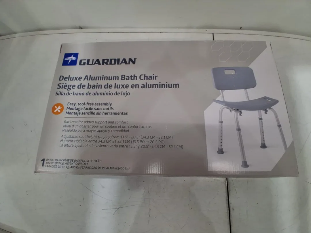 Medline Bath Chair with Back, Shower Chair has Height Adjustable image indicator(2)