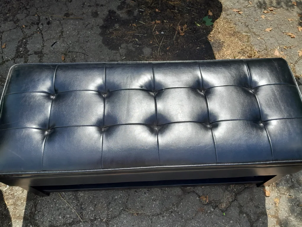 Storage Ottoman Bench - Black thumbnail