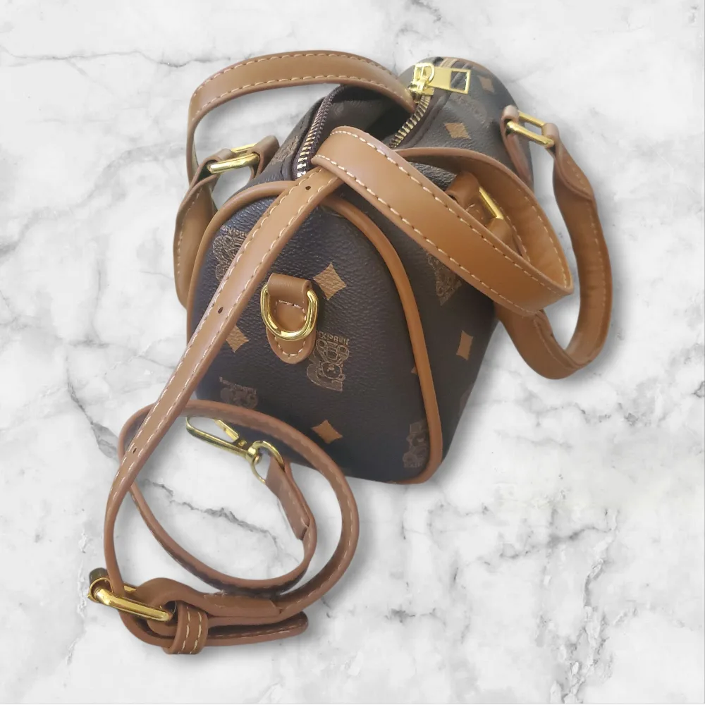 Jin Bei Xiong Barrel Bag - Brown image indicator(4)