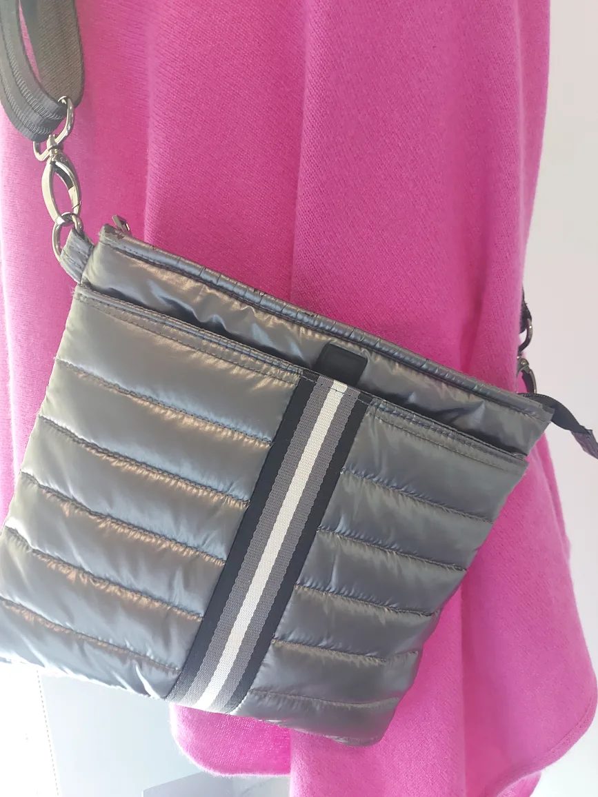 Think Royln Grey Crossbody Bag thumbnail