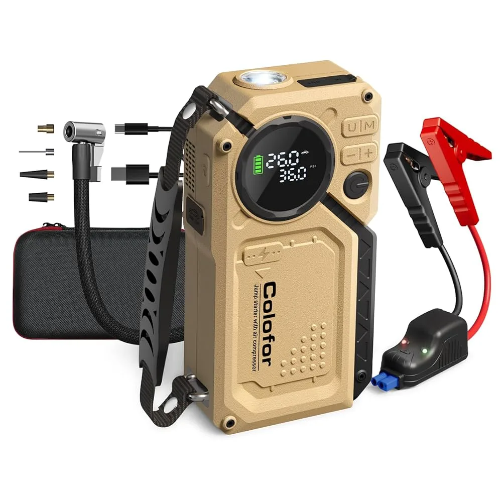 Colofor Jump Starter with Air Compressor