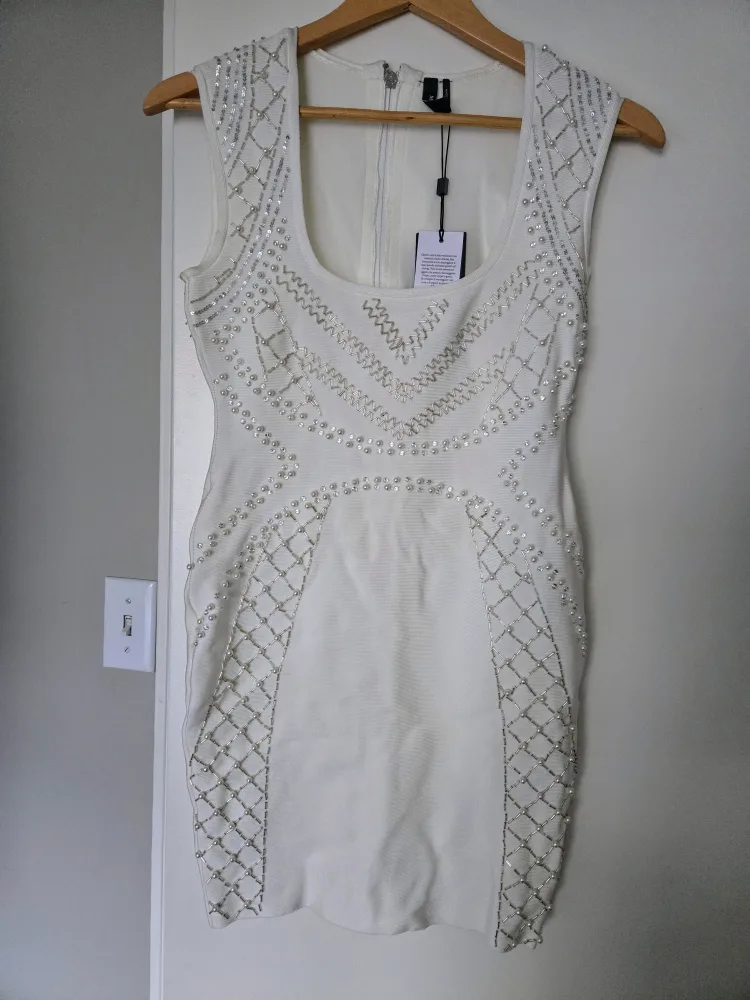 Marciano beaded bandage dress thumbnail