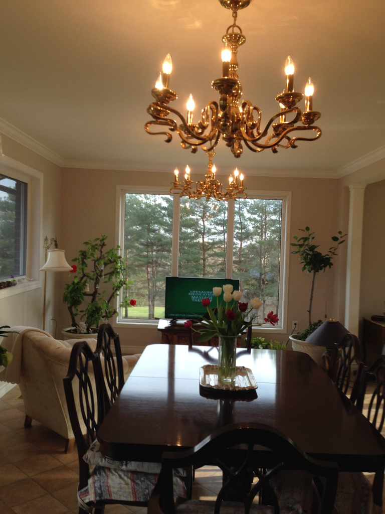 Brass Chandelier Lighting Fixture 2 matching - photo 2