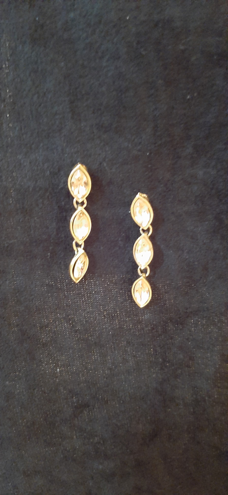 Monet Gold-tone Dangle Earrings