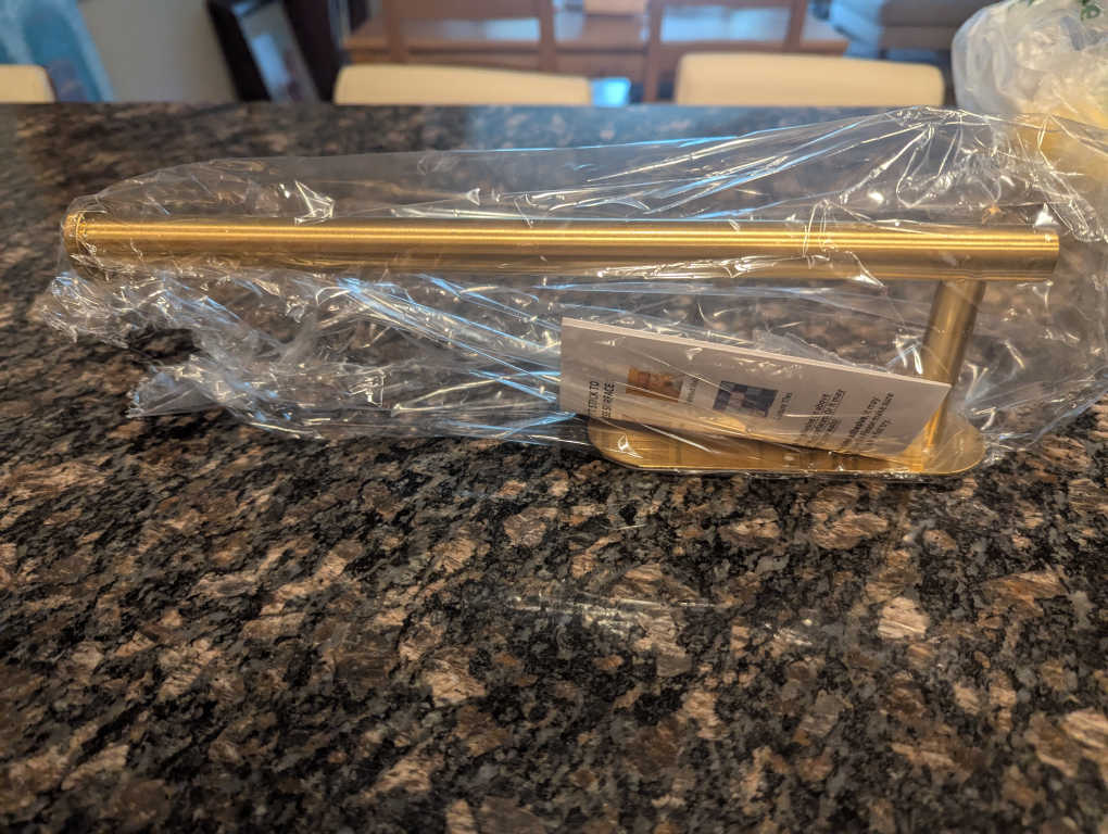 VAEHOLD Gold Paper Towel Holder - New in Package! - photo 2