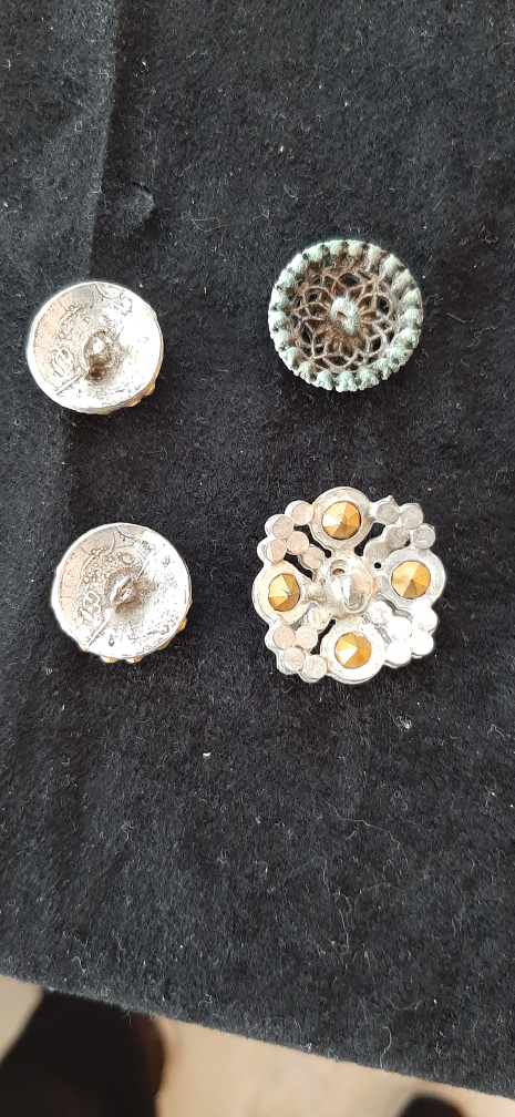Vintage Rhinestone Buttons - $4 each - photo 2