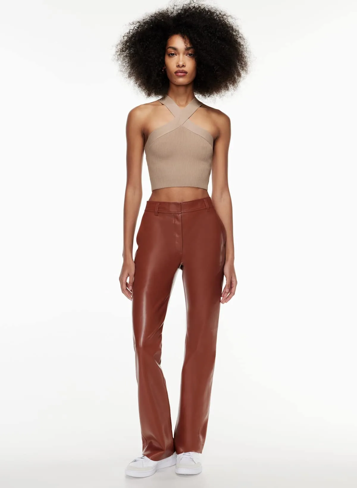 Babaton Sculpt Knit Criss Cross Cropped Tank image indicator(2)