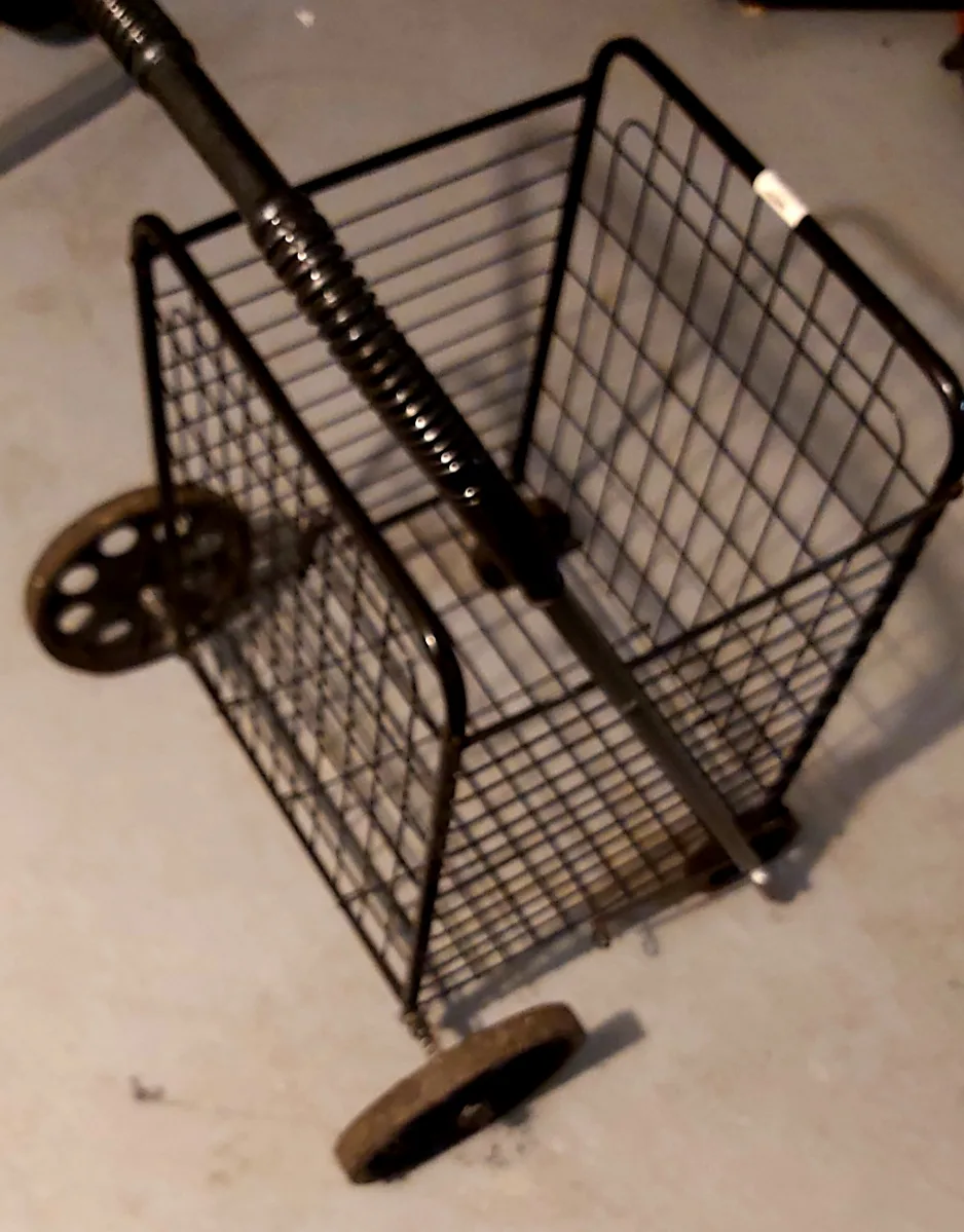 Folding Shopping Cart - Black thumbnail