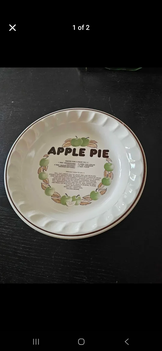 Vintage Pie Plate Dishes Set (3)