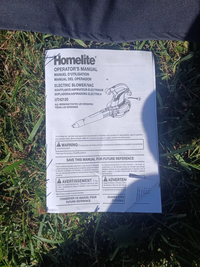 Homelite Electric Blower/Vac UT42120 image indicator(4)