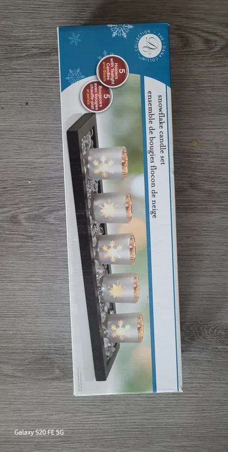 Dana Collin Snowflake Candle Set thumbnail