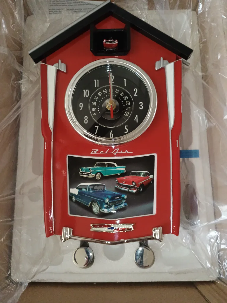 Bel Air Chevrolet Car Cuckoo Clock thumbnail