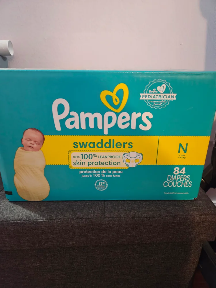 Pampers Swaddlers N Size - 84 Diapers thumbnail