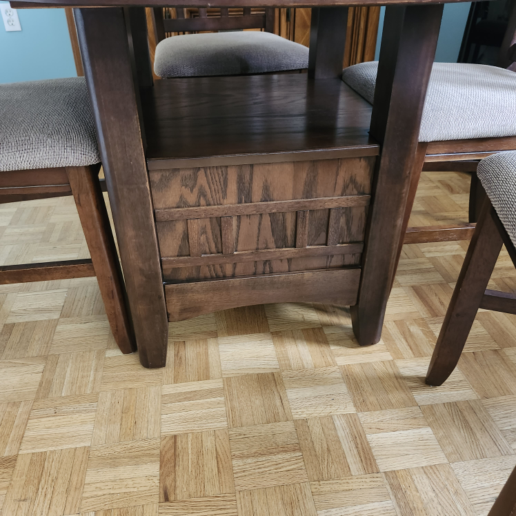 Dining Table with 4 Chairs - Wood - photo 2
