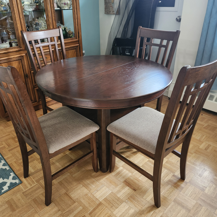 Dining Table with 4 Chairs - Wood - photo 3