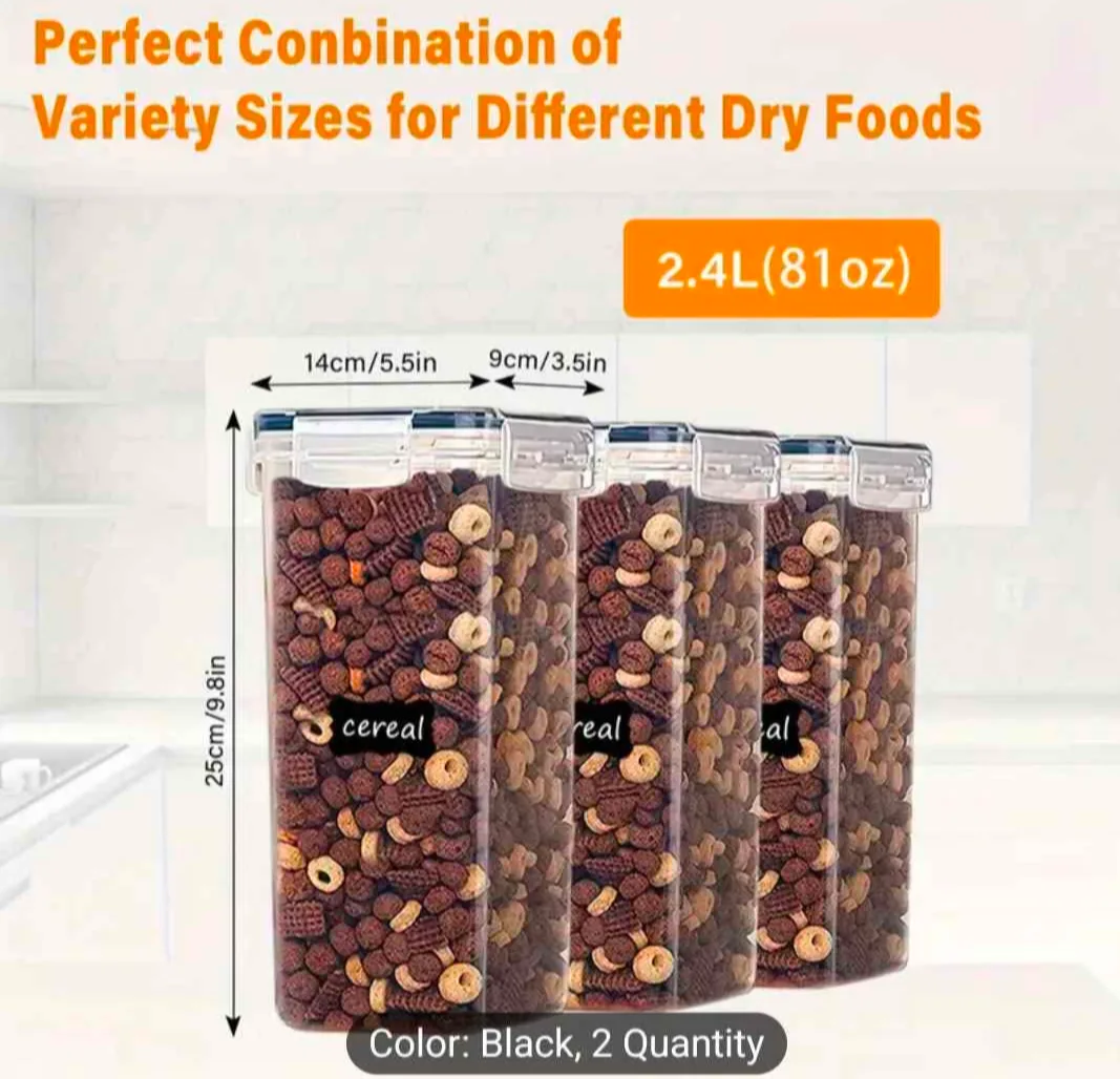 brand new 2.4l Airtight Food Storage Containers - 6 Piece Set image indicator(2)