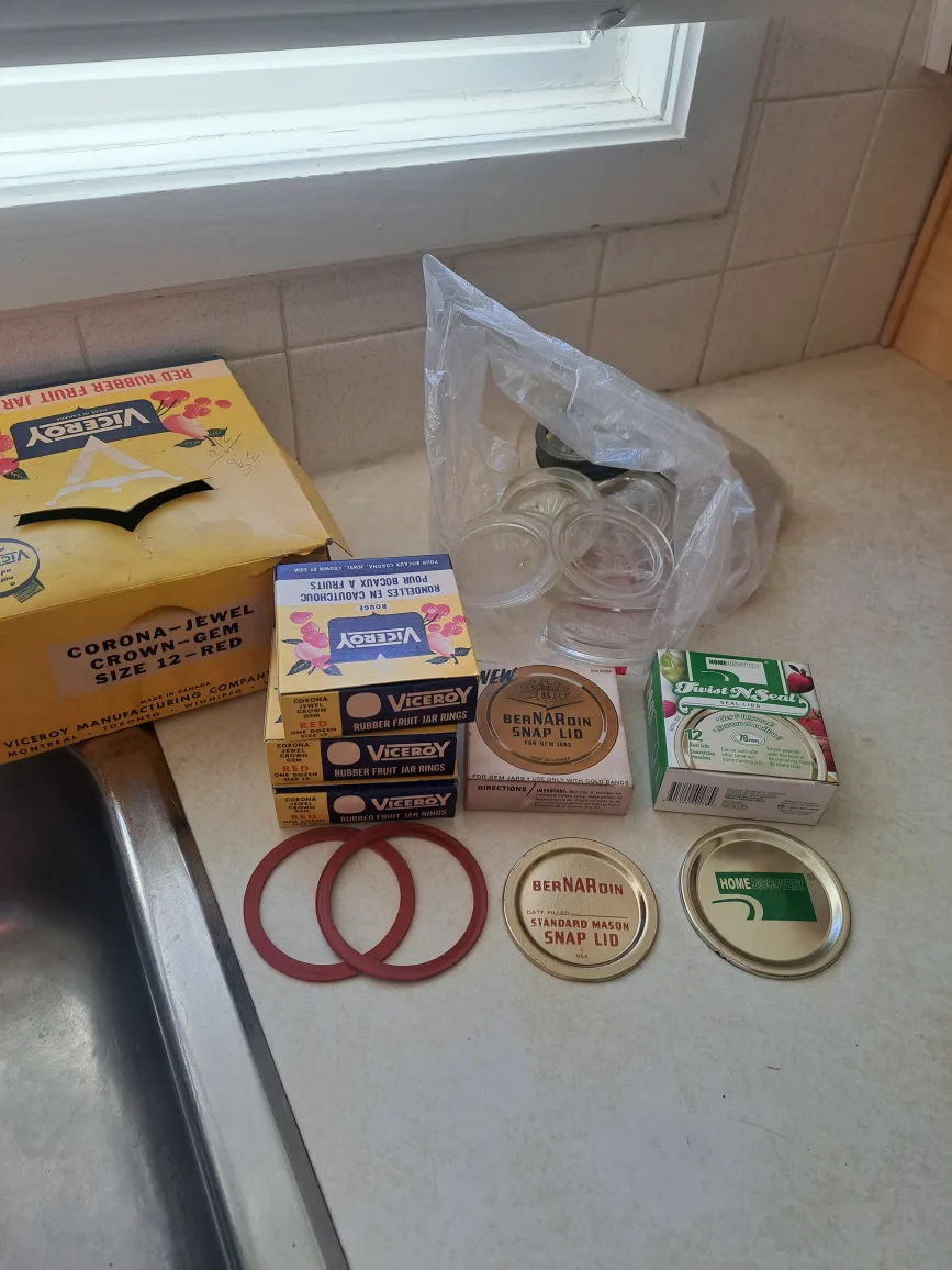 Canning Supplies: glass lids, Lids & Rings thumbnail