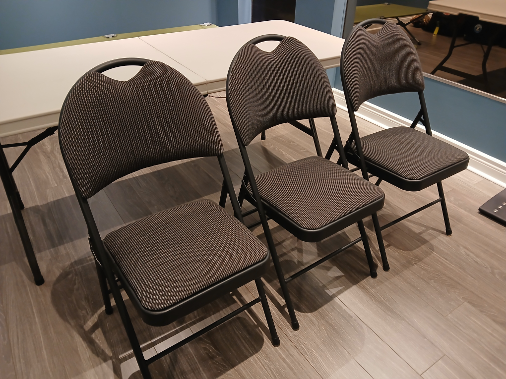 Folding Chairs - Set of 3