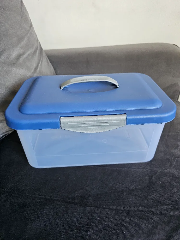Sterilite Show-offs Medium Storage Container Box, Blue image indicator(2)