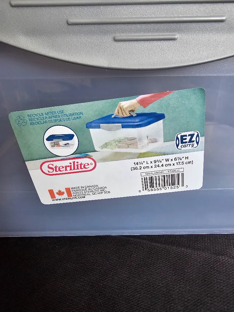 Sterilite Show-offs Medium Storage Container Box, Blue image indicator(4)